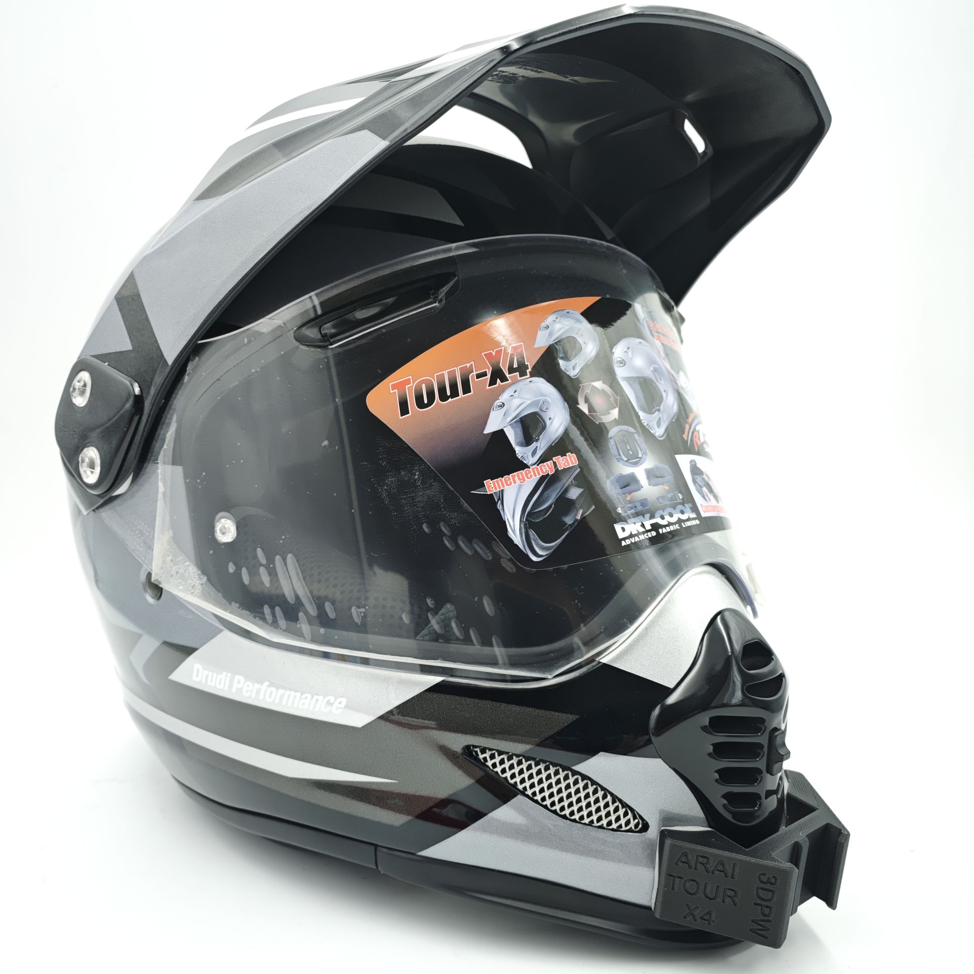 ARAI TOUR X4 Kask uyumlu chinmount aksiyon kamera çene bağlantı aparatı seti
