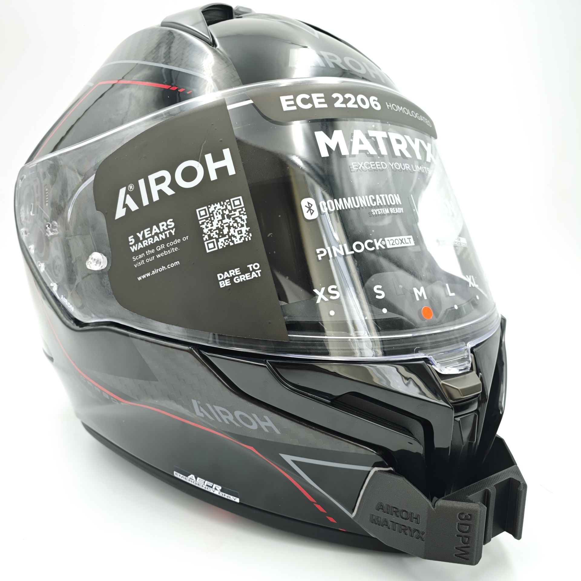 AIROH MATRYX Kask için chin mount aksiyon kamera çene bağlantı aparatı