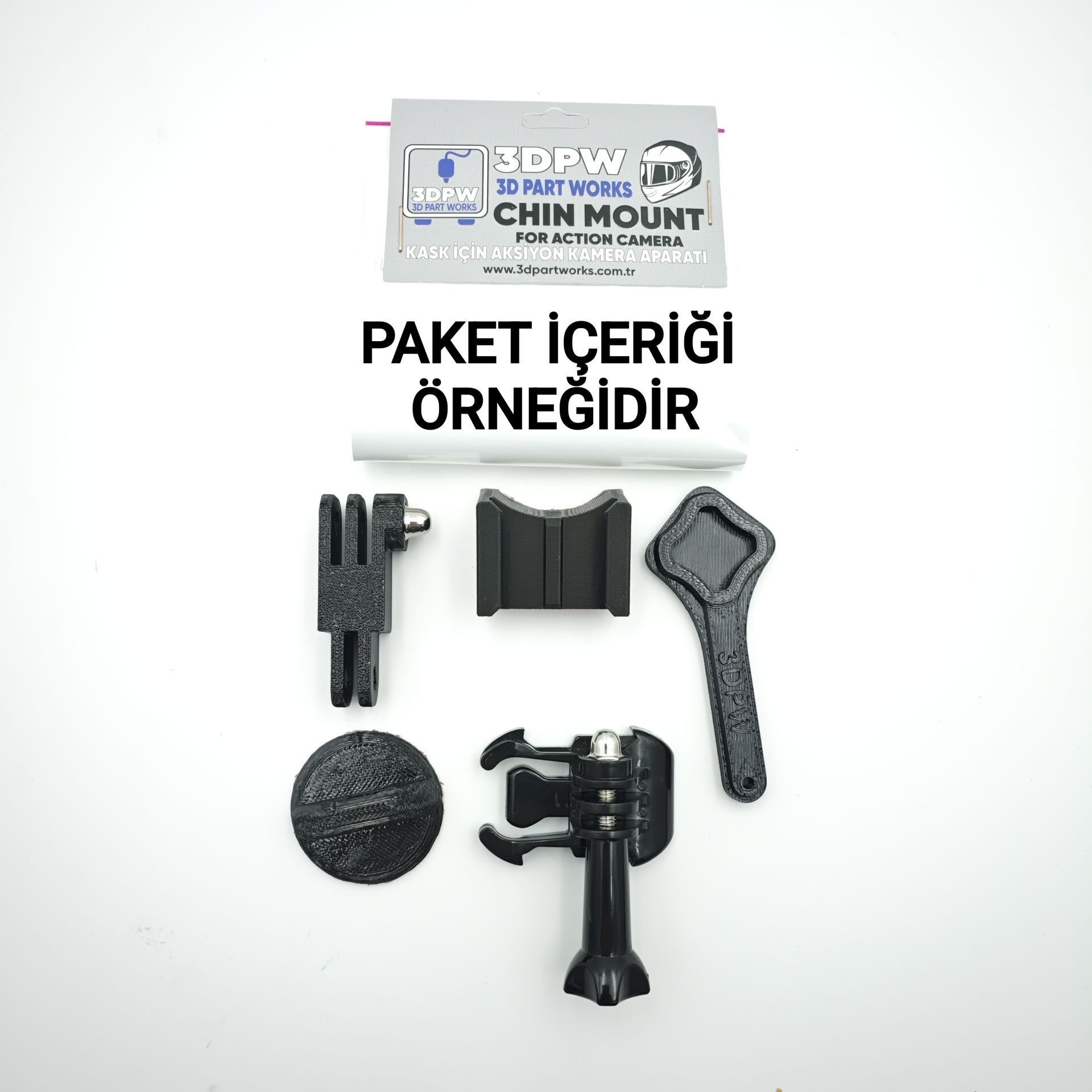 NOLAN X804 RS Kask için chin mount aksiyon kamera çene bağlantı aparatı