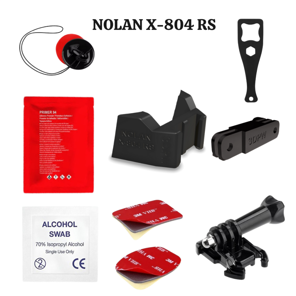 NOLAN X-804 RS Kask uyumlu chinmount aksiyon kamera çene bağlantı aparatı seti