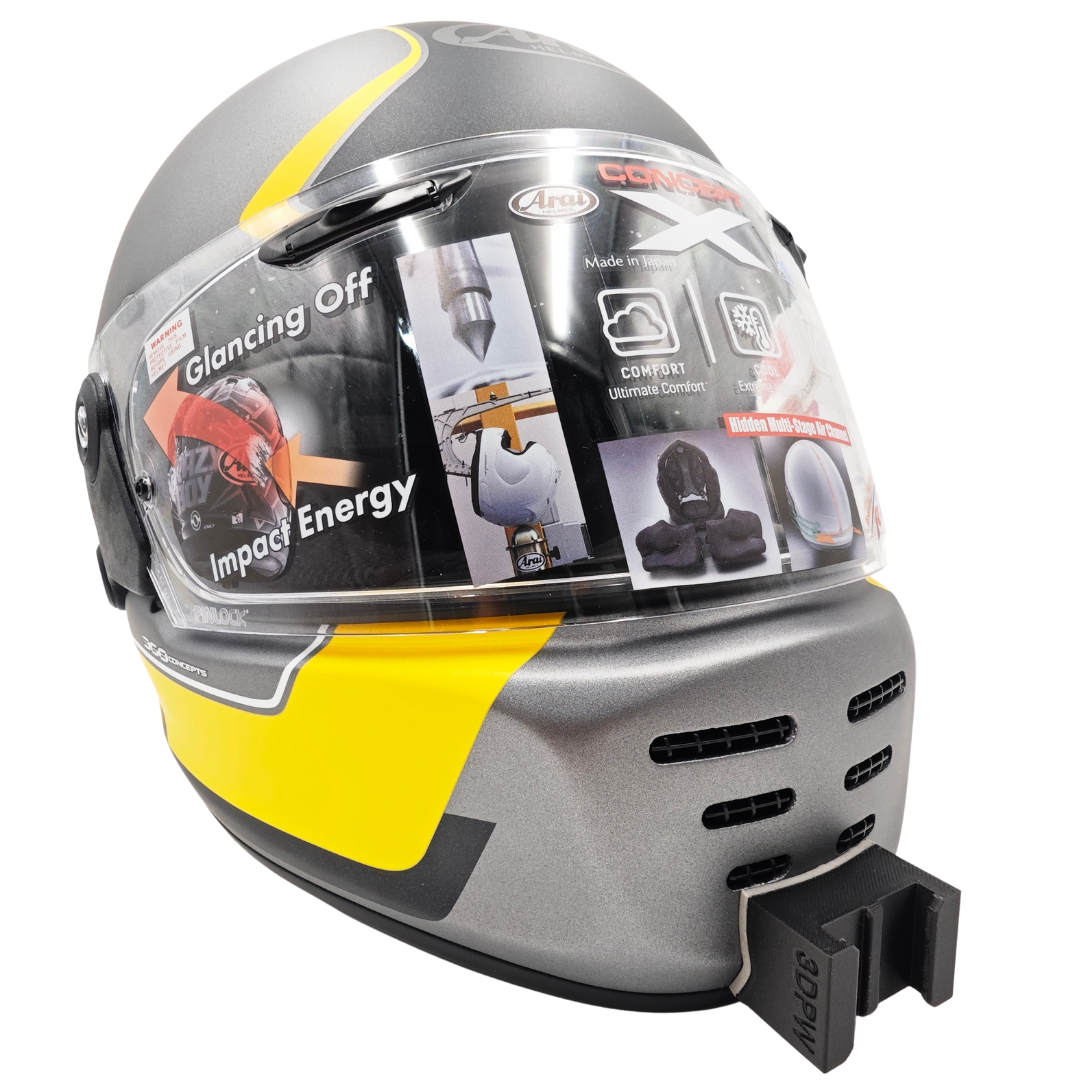 ARAI X - XE CONCEPT Kask uyumlu chinmount aksiyon kamera çene bağlantı aparatı seti