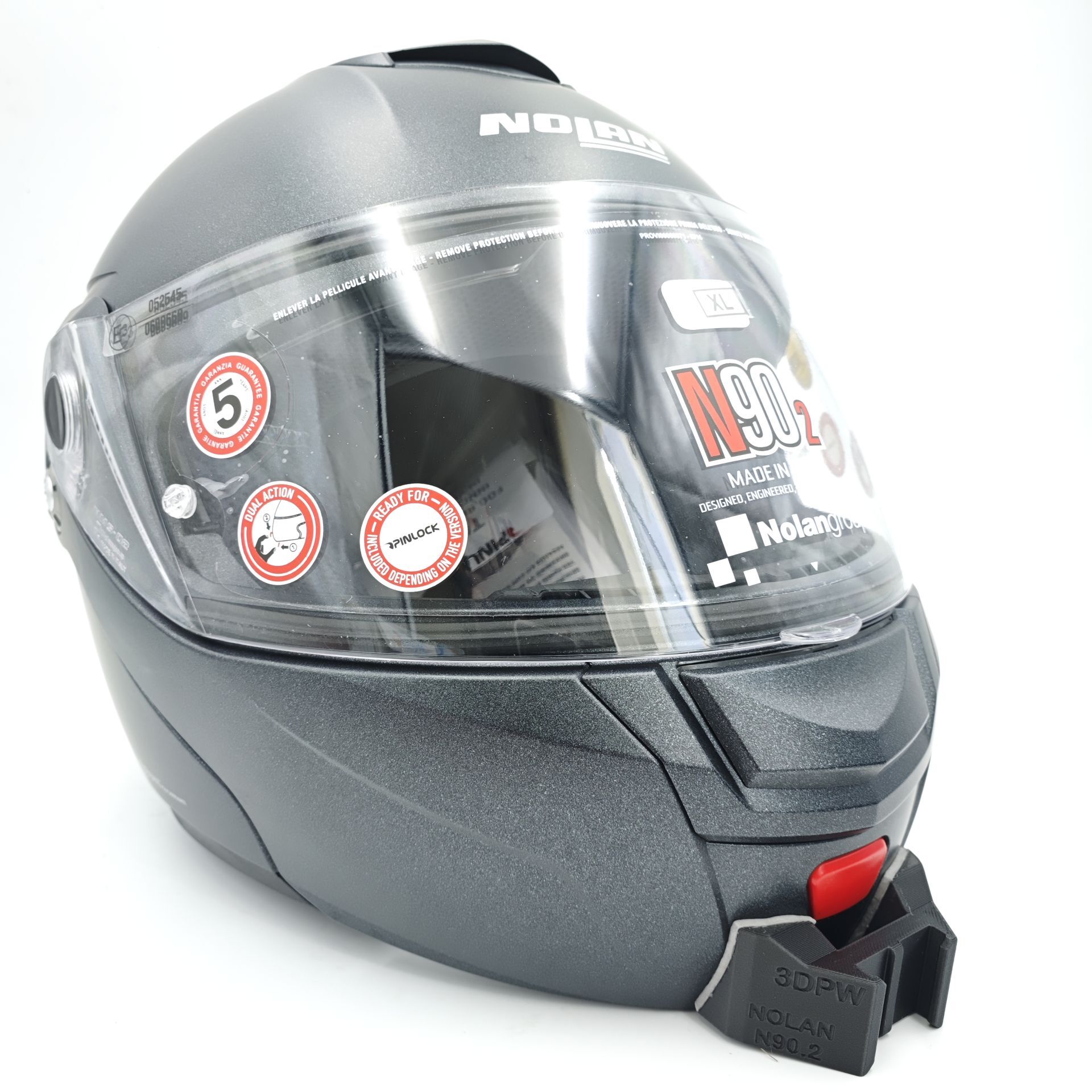 NOLAN N90.3 Kask uyumlu chinmount aksiyon kamera çene bağlantı aparatı seti