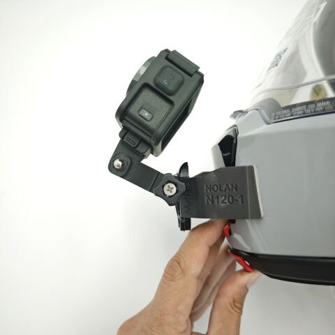 NOLAN N120-1 Kask uyumlu chinmount aksiyon kamera çene bağlantı aparatı seti