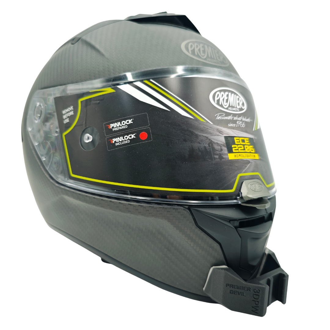 PREMIER DEVIL / DEVIL CARBON Kask uyumlu chinmount aksiyon kamera çene bağlantı aparatı seti