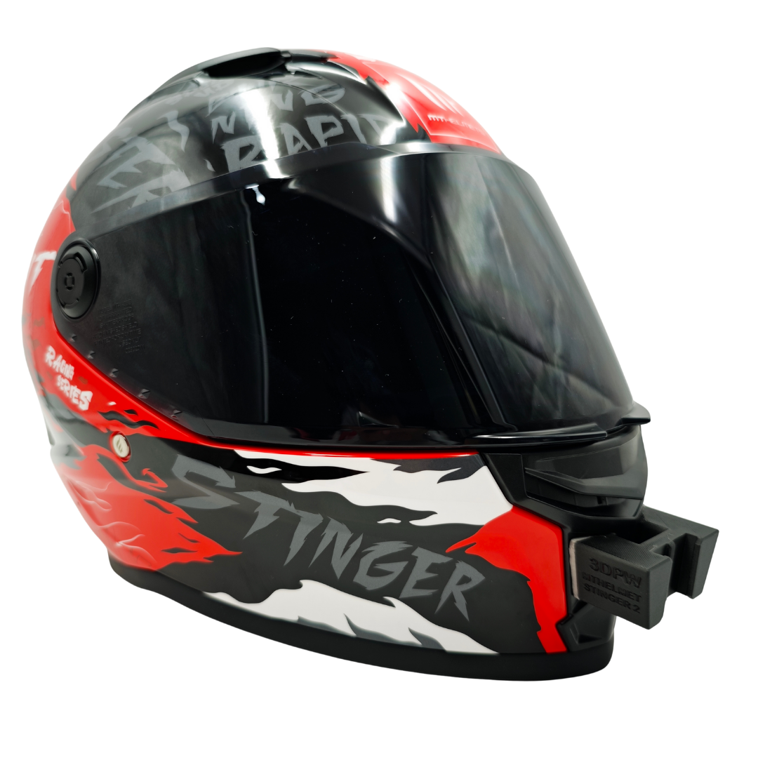MT HELMETS STINGER 2 Kask uyumlu chinmount aksiyon kamera çene bağlantı aparatı seti