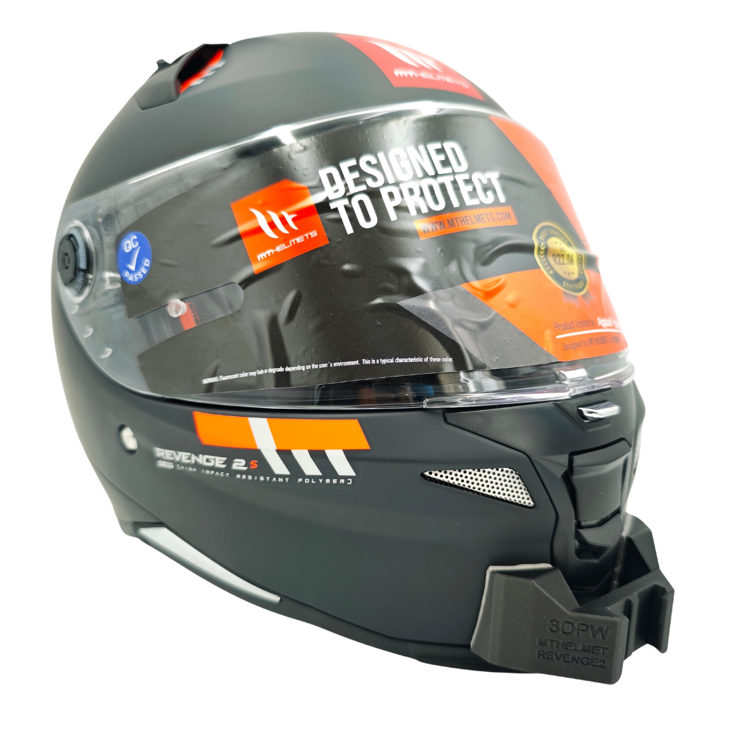 MT HELMETS REVENGE 2 Kask uyumlu chinmount aksiyon kamera çene bağlantı aparatı seti