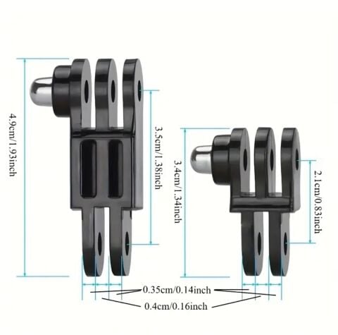 Aksiyon kamera uzatma adaptörü pivot seti