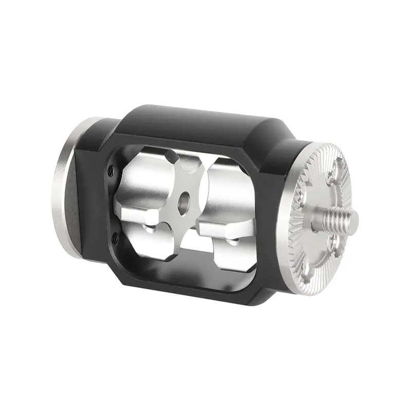 CAMVATE ARRI Tarzı Rozet Montaj Uzatma Adaptörü (Çift M6 Erkek Vida)