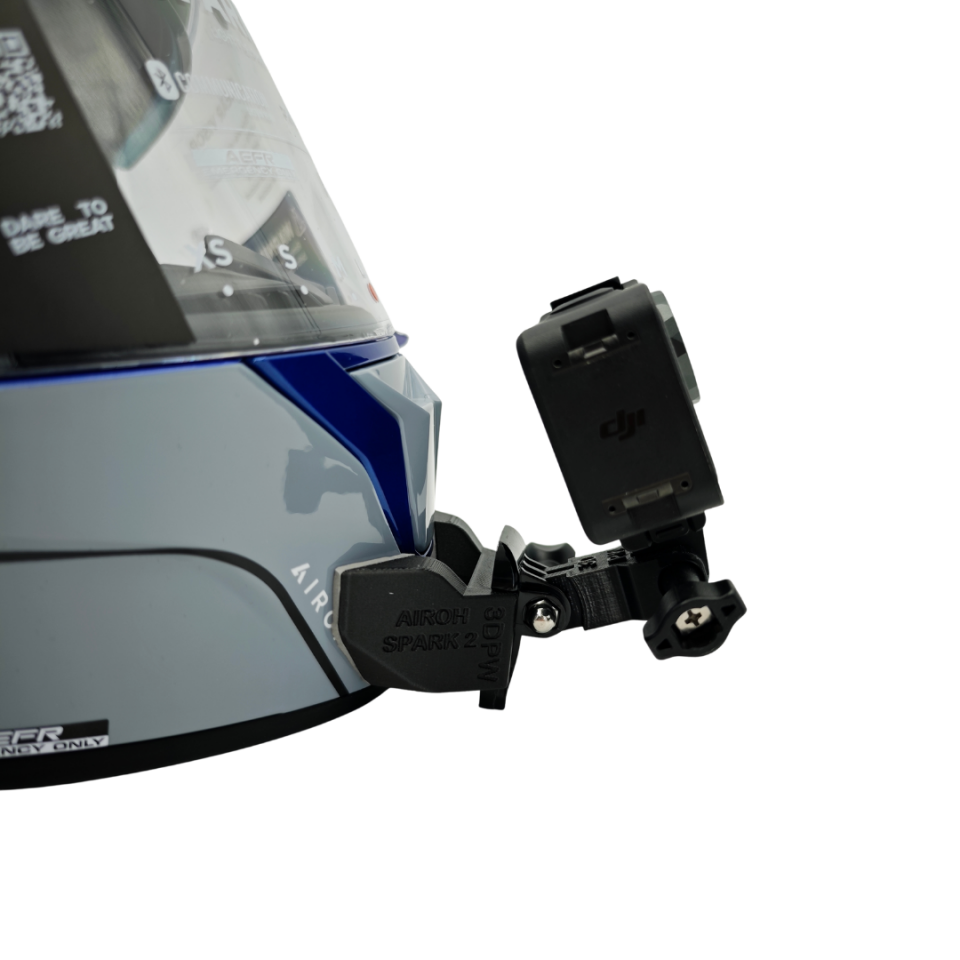 Airoh Spark 2 Kask uyumlu chinmount aksiyon kamera çene bağlantı aparatı seti