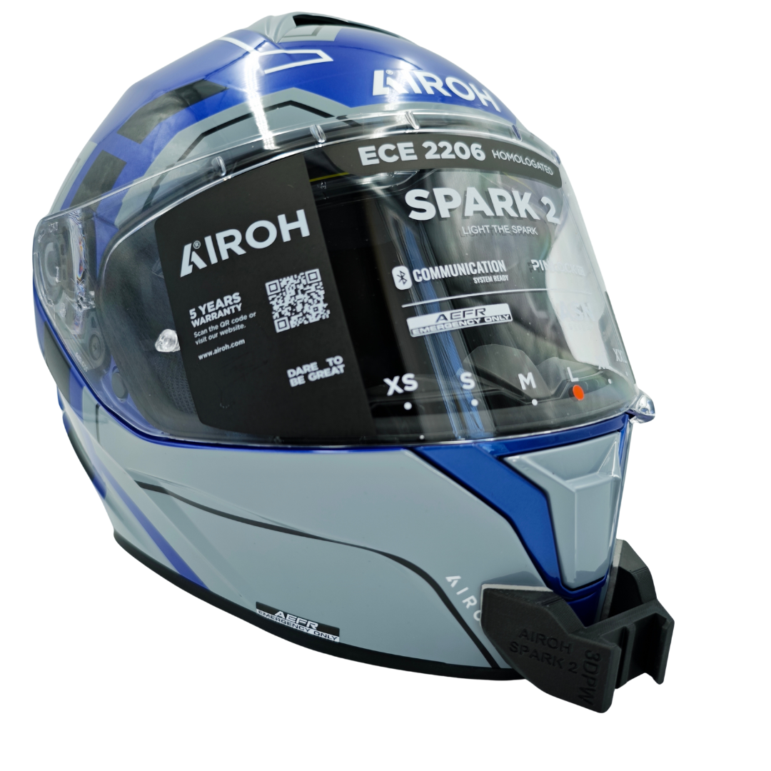 Airoh Spark 2 Kask uyumlu chinmount aksiyon kamera çene bağlantı aparatı seti