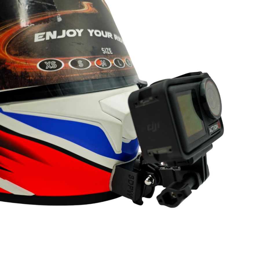 Airoh Valor Kask uyumlu chinmount aksiyon kamera çene bağlantı aparatı seti