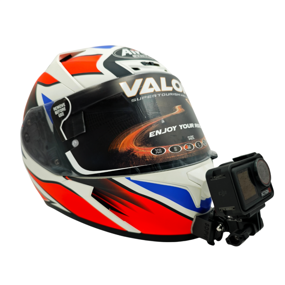 Airoh Valor Kask uyumlu chinmount aksiyon kamera çene bağlantı aparatı seti