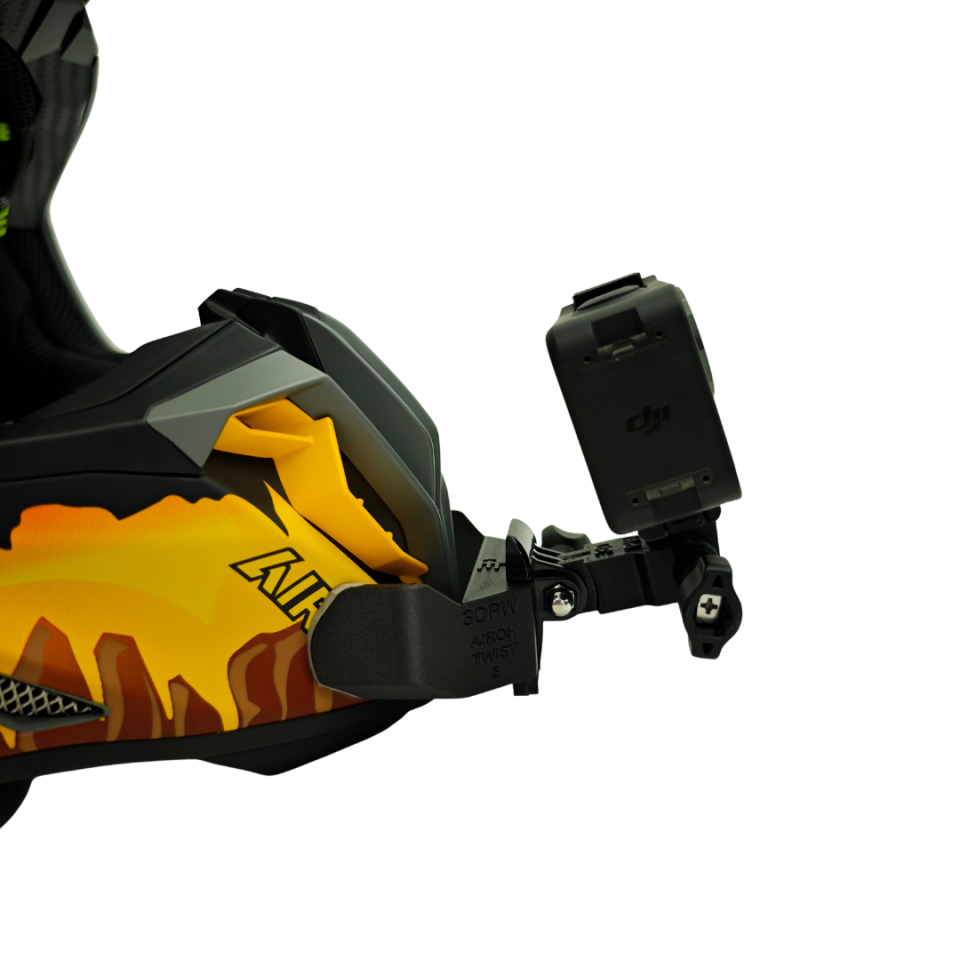 Airoh Twist 3.0 Kask uyumlu chinmount aksiyon kamera çene bağlantı aparatı seti