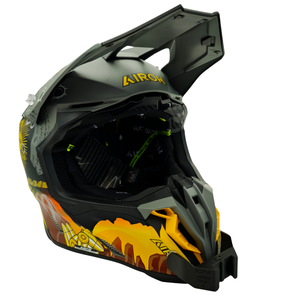 Airoh Twist 3.0 Kask uyumlu chinmount aksiyon kamera çene bağlantı aparatı seti