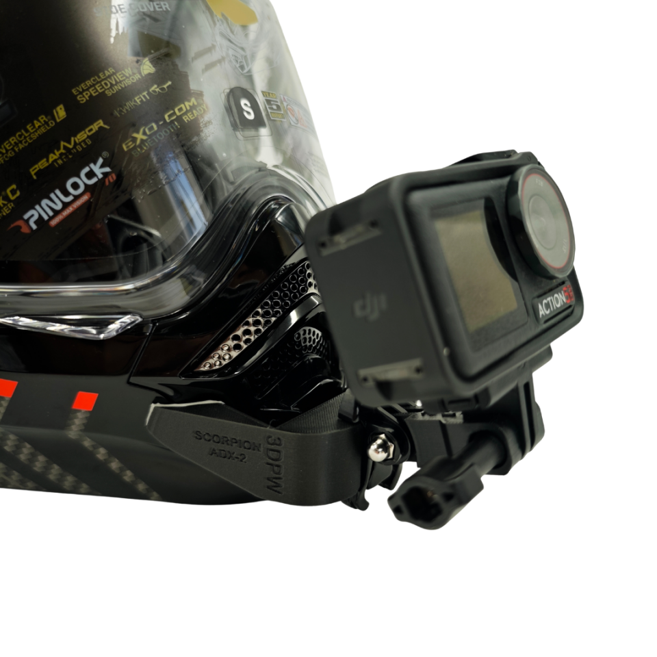 SCORPION ADX-2 Kask uyumlu chinmount aksiyon kamera çene bağlantı aparatı seti