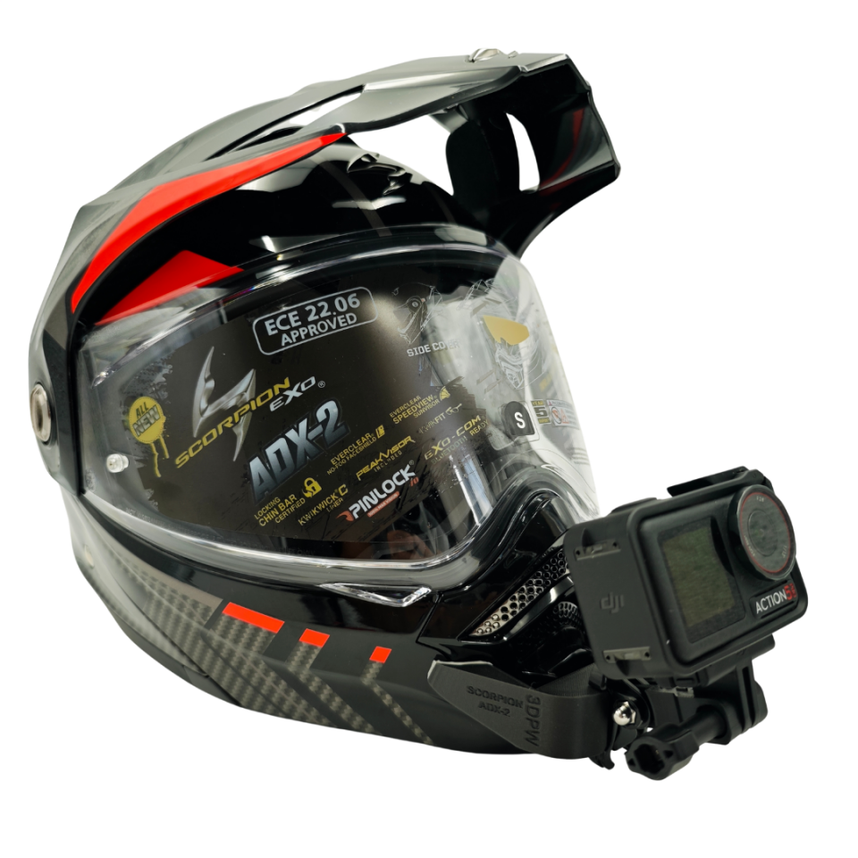 SCORPION ADX-2 Kask uyumlu chinmount aksiyon kamera çene bağlantı aparatı seti
