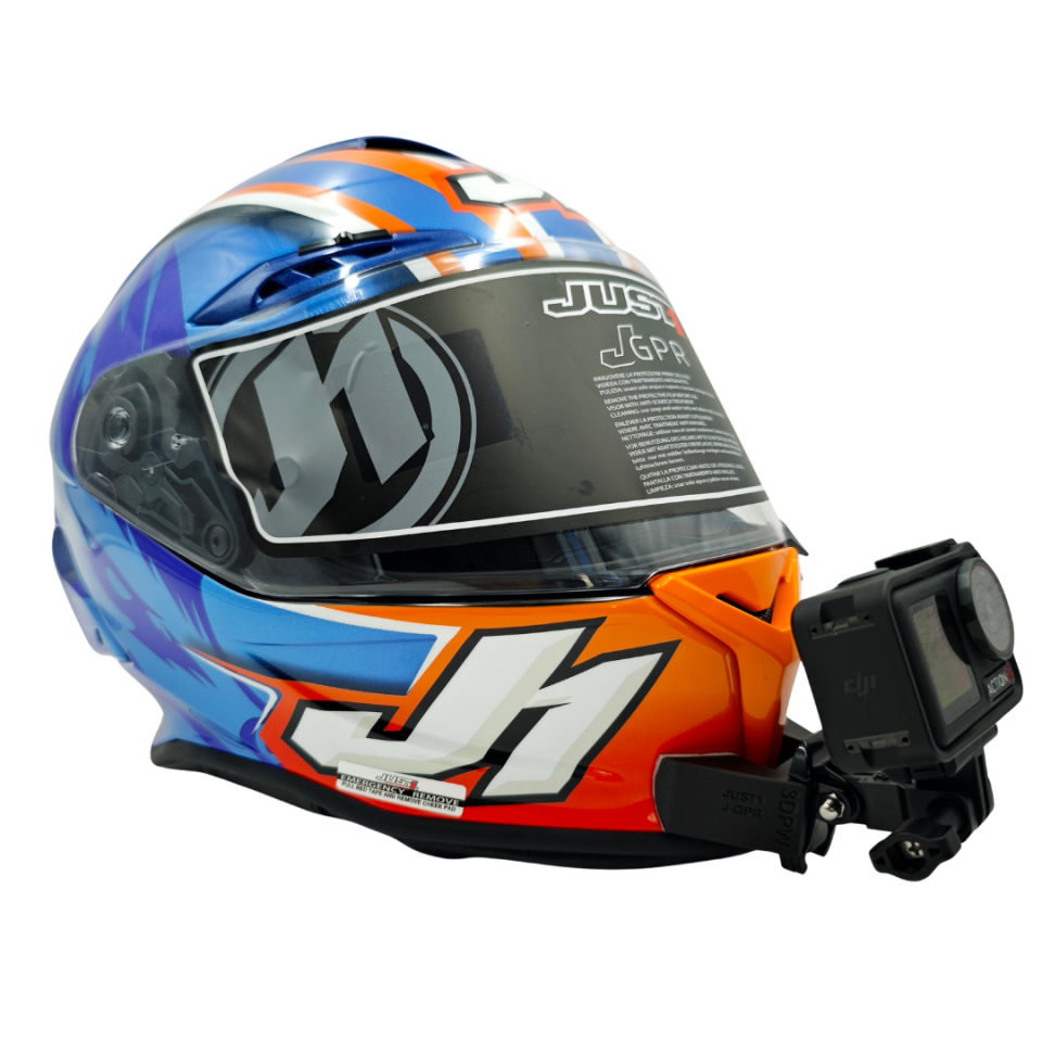 JUST1 J-GPR Kask uyumlu chinmount aksiyon kamera çene bağlantı aparatı seti