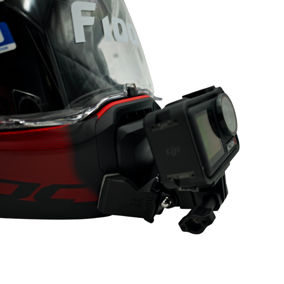 HJC F100 Kask uyumlu chinmount aksiyon kamera çene bağlantı aparatı seti