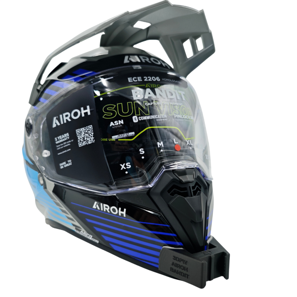 Airoh Bandit Kask uyumlu chinmount aksiyon kamera çene bağlantı aparatı seti