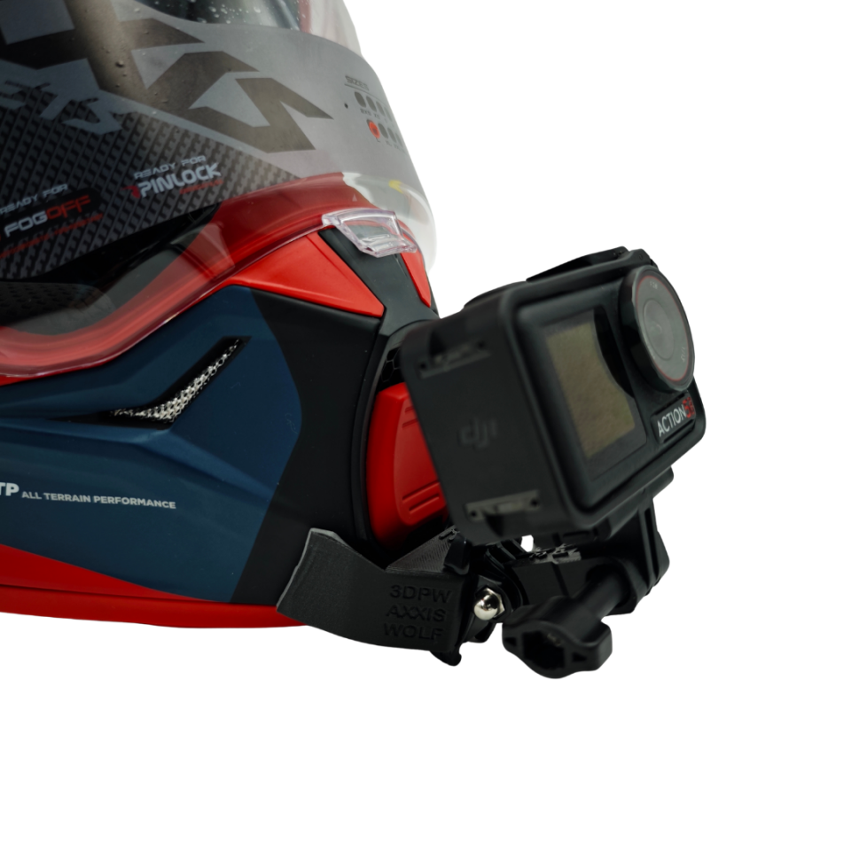 AXXIS WOLF Kask uyumlu chinmount aksiyon kamera çene bağlantı aparatı seti