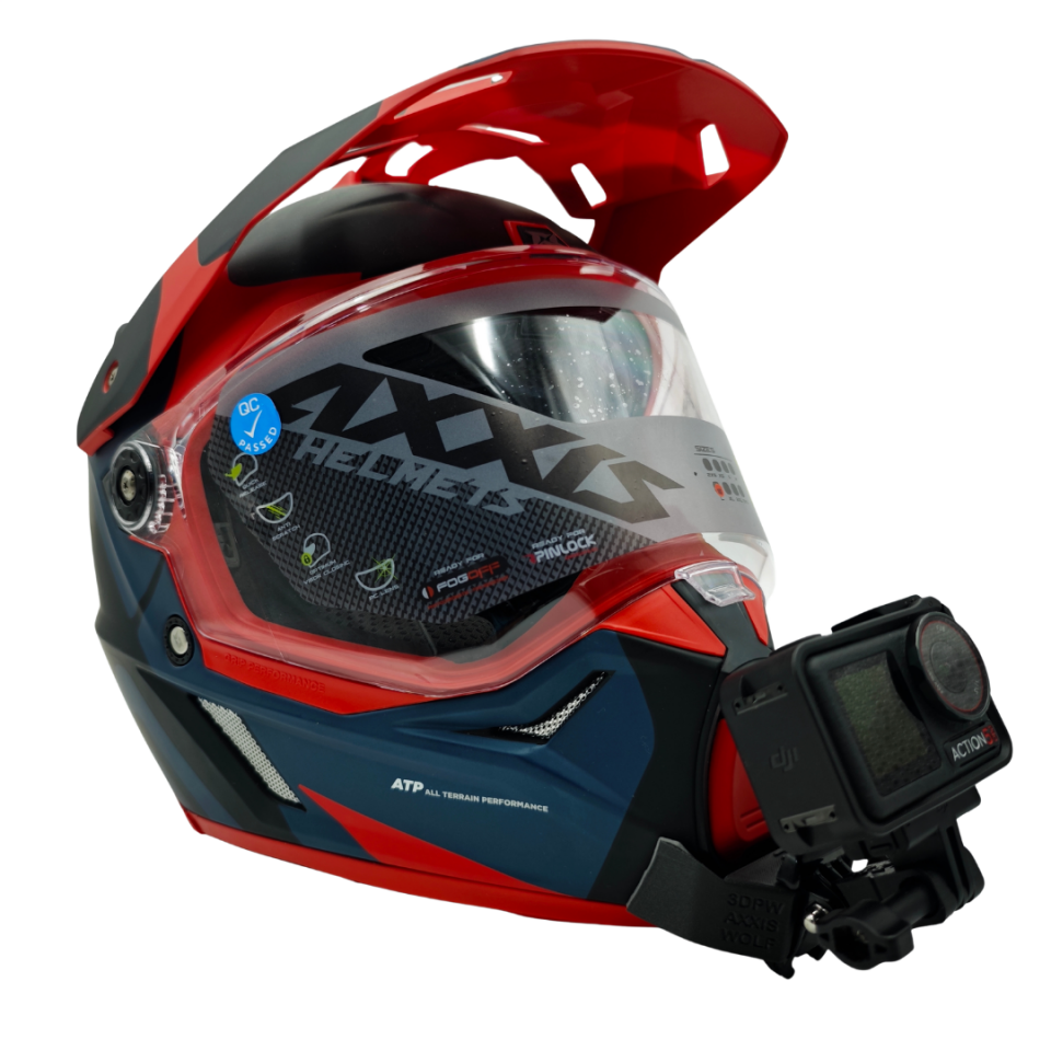 AXXIS WOLF Kask uyumlu chinmount aksiyon kamera çene bağlantı aparatı seti