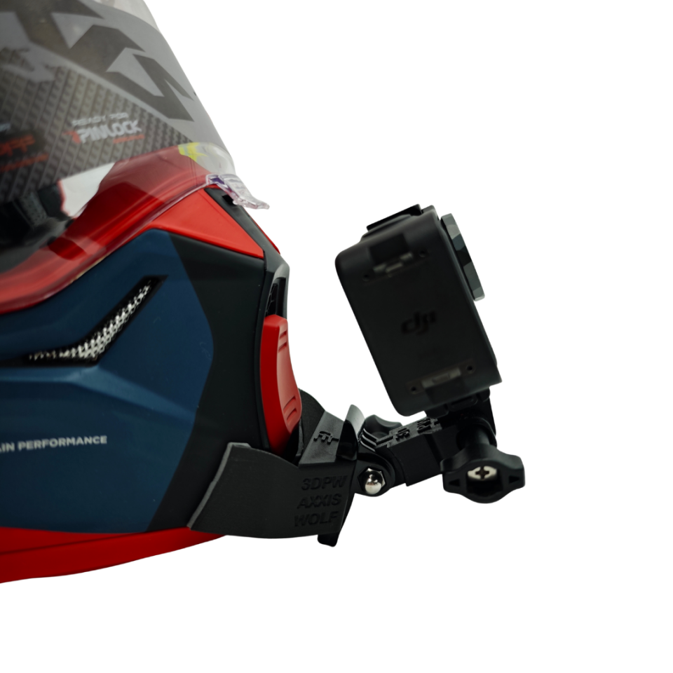 AXXIS WOLF Kask uyumlu chinmount aksiyon kamera çene bağlantı aparatı seti